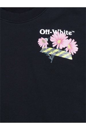 felpa in cotone nero OFF WHITE KIDS | OGBA001S26FLE003001